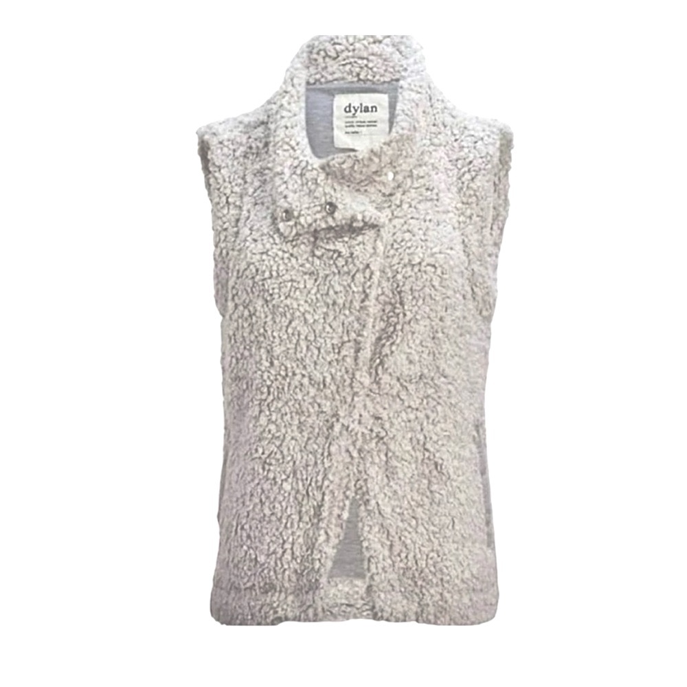 Anthropologie Dylan True Grit Frosty Tip Cozy Sherpa Fleece Vest